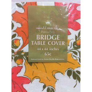 Autumn Thanksgiving Paper Table Cover Leaves NEW